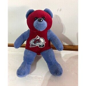 Colorado Avalanche NHL Plush Teddy Bear Stuffed Animal Red Blue